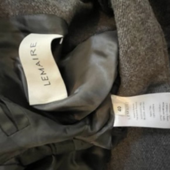 LEMAIRE long oversized grey coat - Picture 3 of 4